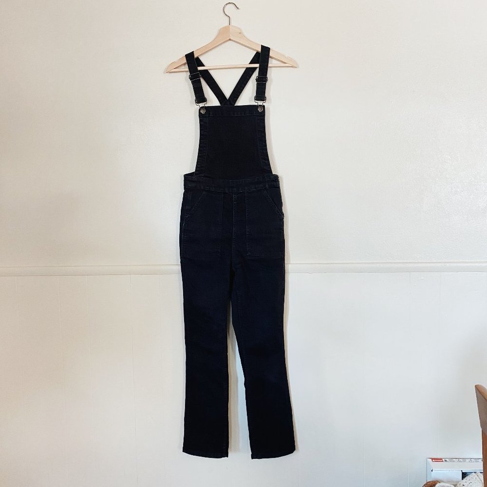 Madewell | Black denim overalls